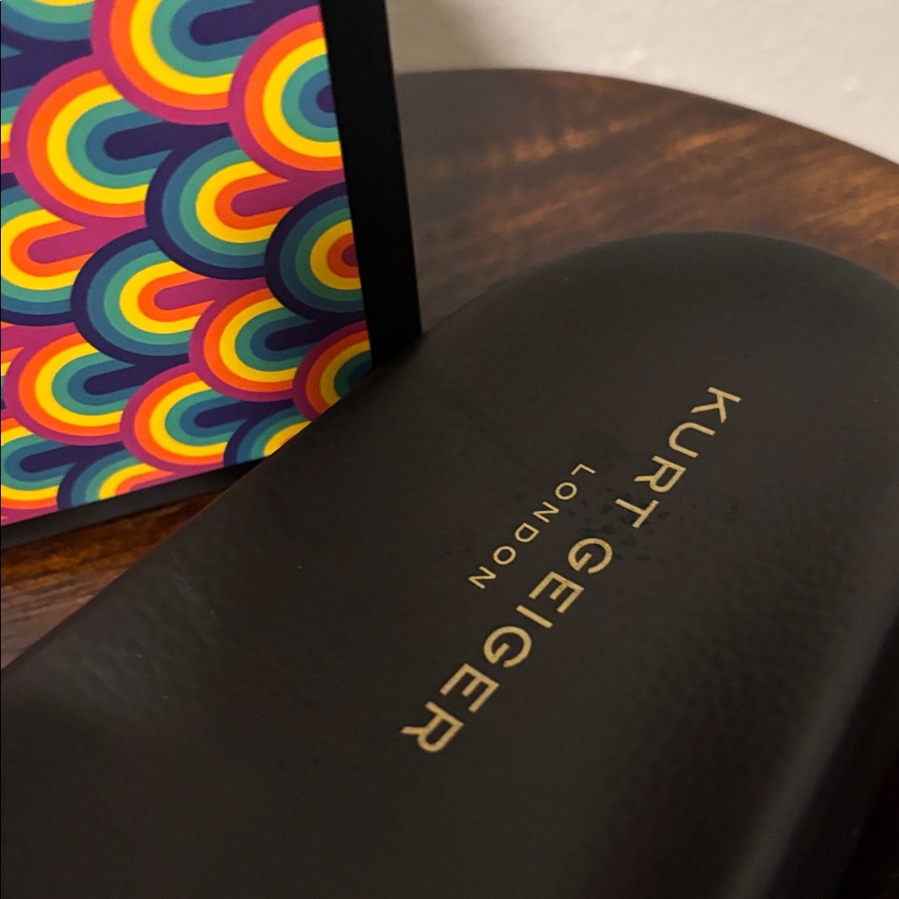 Kurt Geiger Multicolor Patterned Slides NWT - image 4